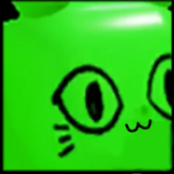 huge green balloon cat pet simulator x